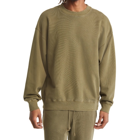 Elwood Core Oversized Sweatshirt Men Women Unisex Size M Vintage Green Baggy NWT - Picture 5 of 10